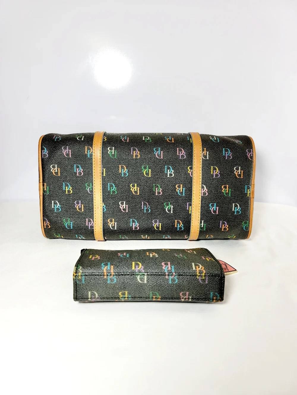 Dooney & Bourke Classic Y2K Rainbow Colored Barrel Bag. - Picture 5 of 11